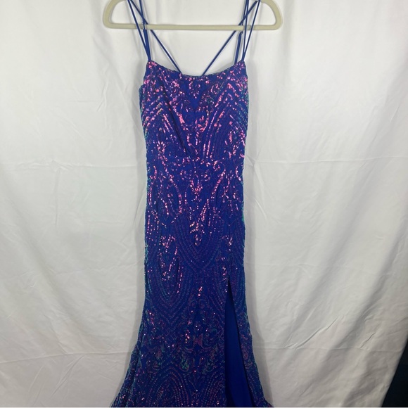 Windsor Dresses & Skirts - Windsor Blue and Pink Sequin Gown